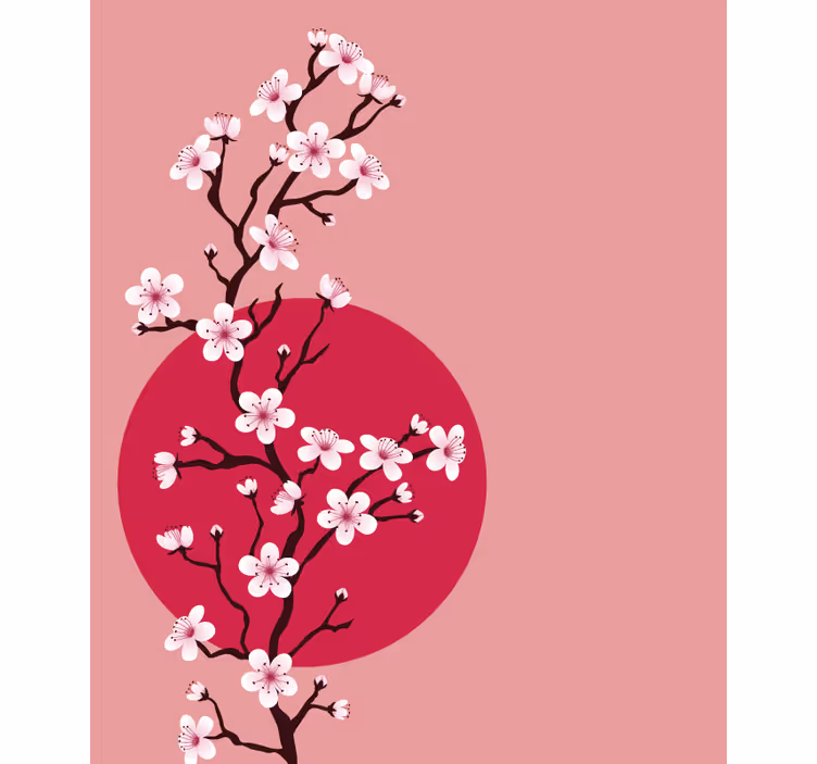 Sakura Blossom Stem flowers and plant blind - TenStickers