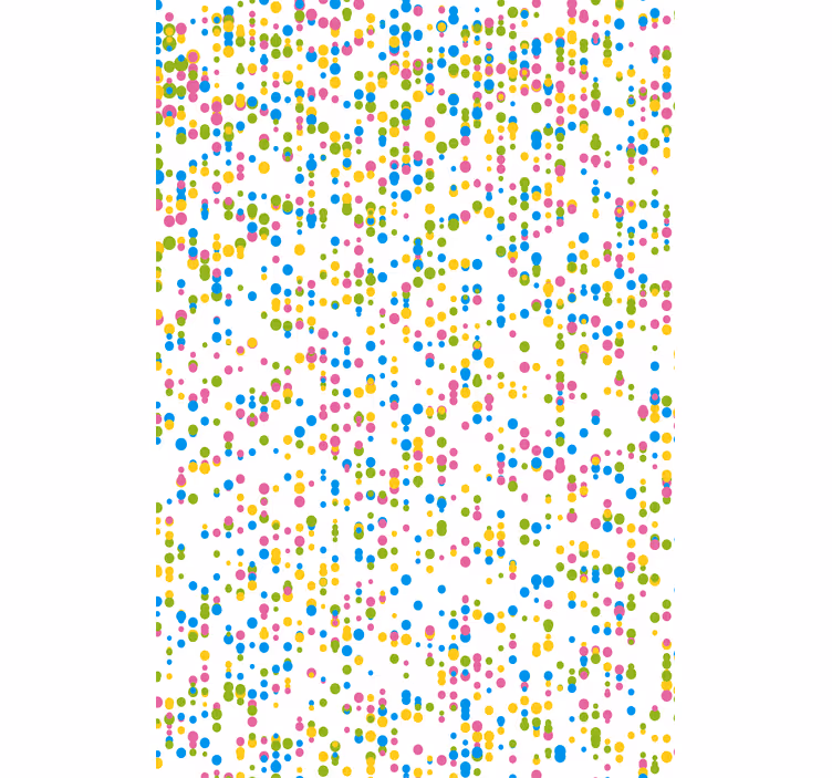 Colorful dots pattern nursery blind - TenStickers