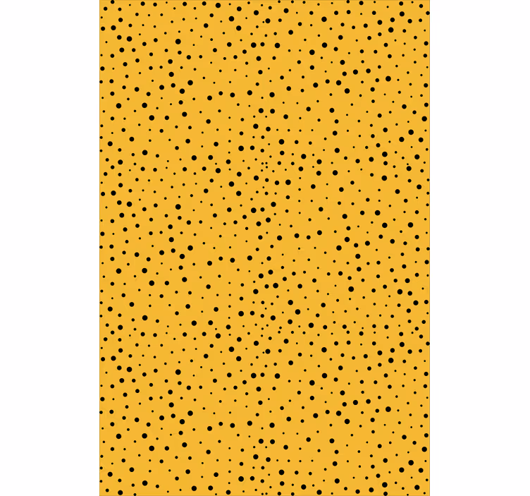 Dotted Yellow Design plain roller blind - TenStickers