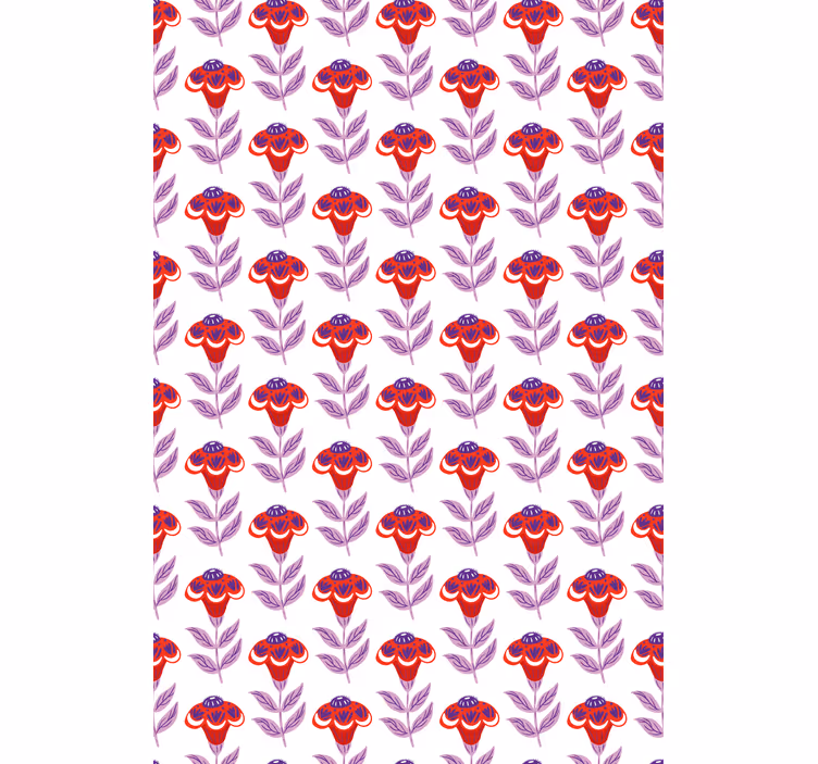 Vibrant Floral Theme flowers and plant blind - TenStickers