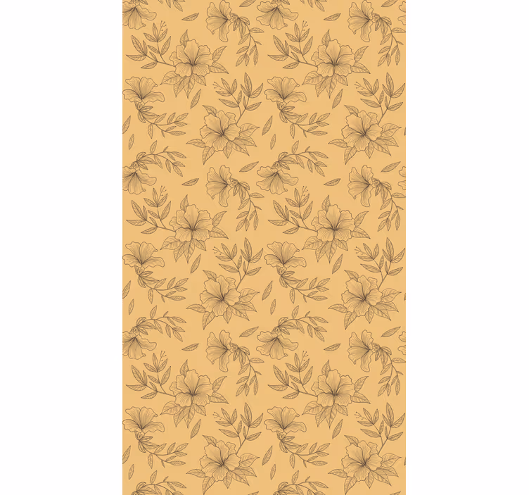 Beige stylised patterns flower blind - TenStickers