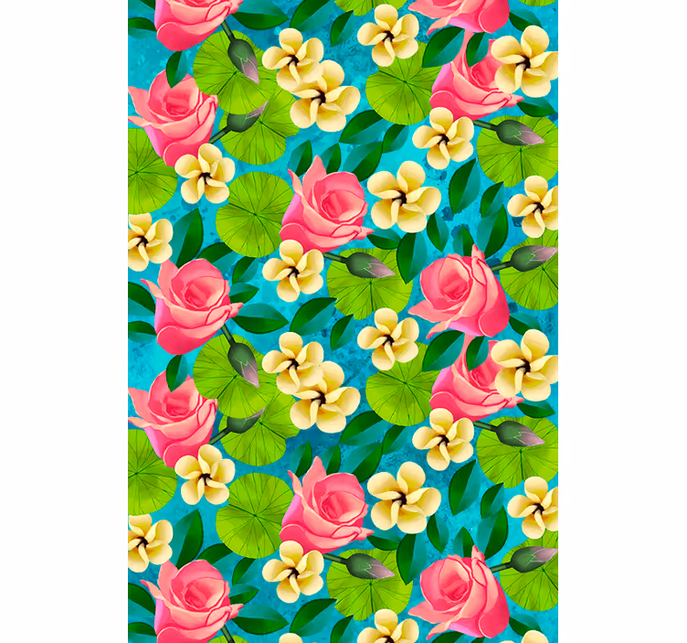 Vibrant blooms flowers and plant blind - TenStickers