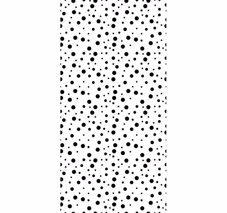 Black dots on white Modern blind - TenStickers
