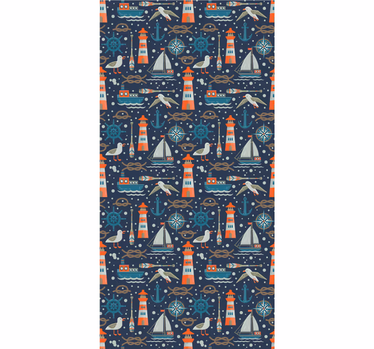 Nautical adventure theme childrens blind - TenStickers