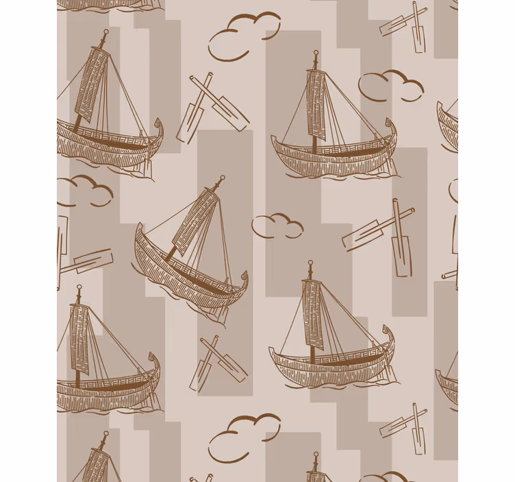 Sailing boats pattern childrens blind - TenStickers