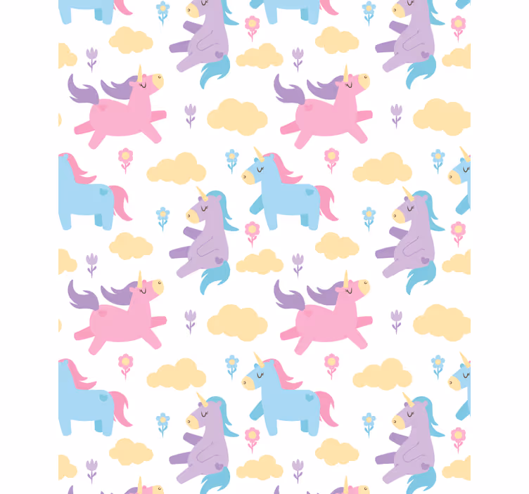 Unicorns and clouds childrens blind - TenStickers