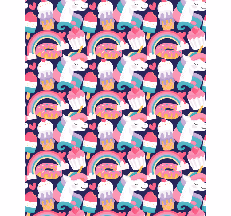 Magical Creature Pattern funky roller blind - TenStickers