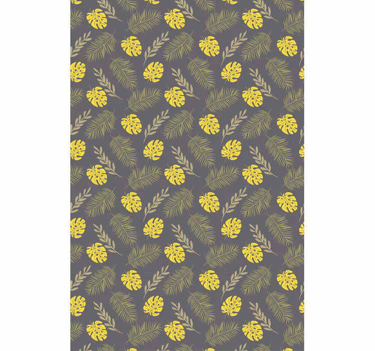 Tropical Leaf Pattern flowers and plant blind - TenStickers
