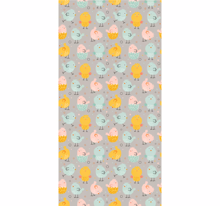 Cute chicken pastel colors Various animal blind - TenStickers