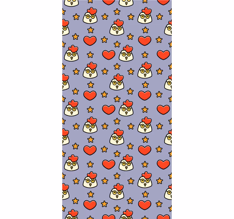 Starry chicken pattern animal blind - TenStickers