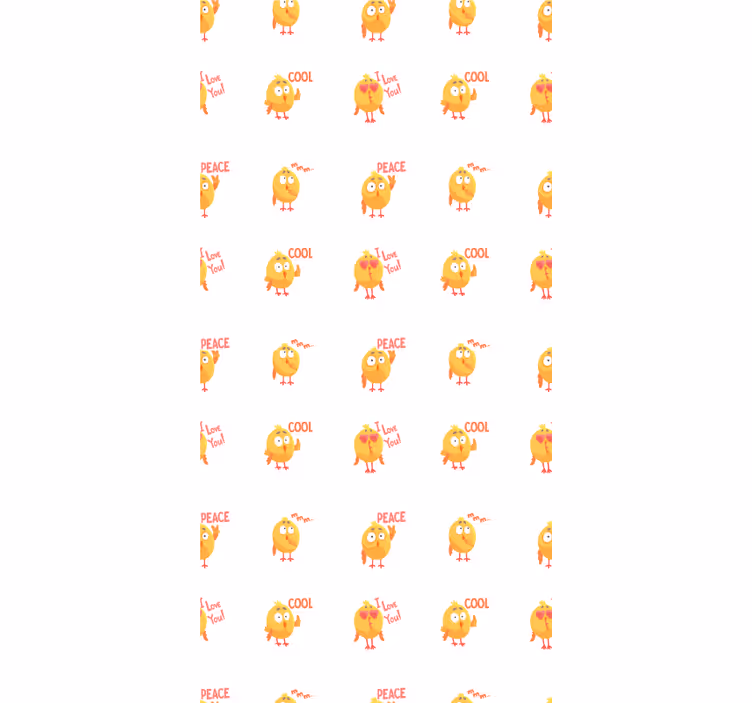 Cute Birds Expressions animal blind - TenStickers