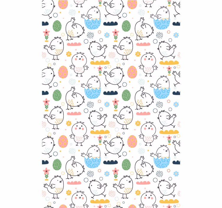 Simple baby chicks animal blind - TenStickers