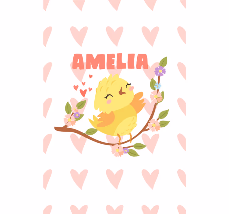Cute Bird Design customised blind - TenStickers
