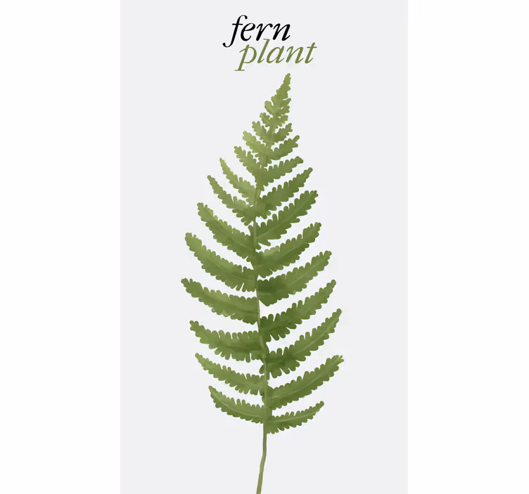 Fern green plant flowers and plant blind - TenStickers