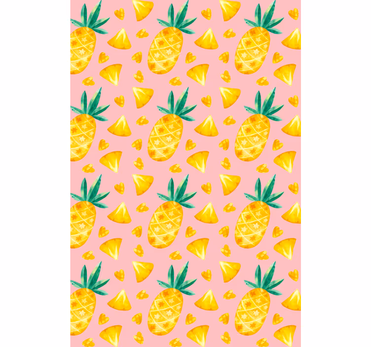 Pineapple Pattern Delight fruit and vegetable blind - TenStickers