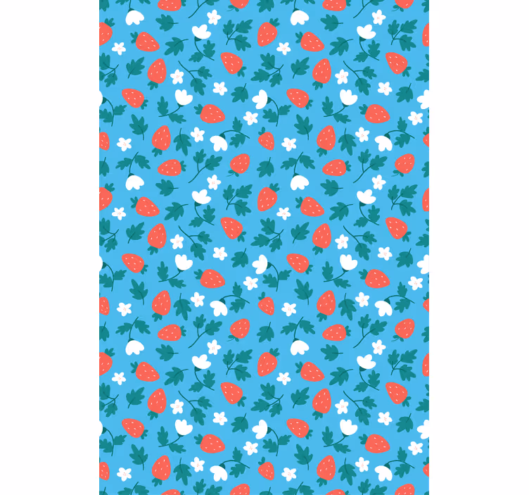 Fruit and vegetable blind with fresh strawberry pattern - TenStickers