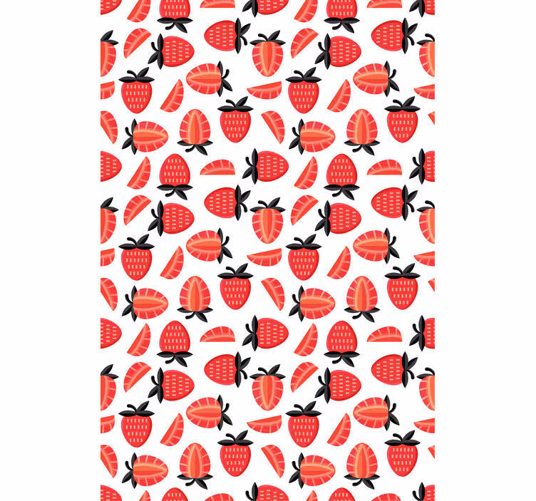 Strawberry Slice Pattern fruit and vegetable blind - TenStickers