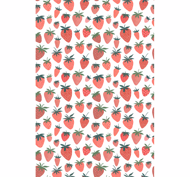 Strawberry pattern design fruit and vegetable blind - TenStickers