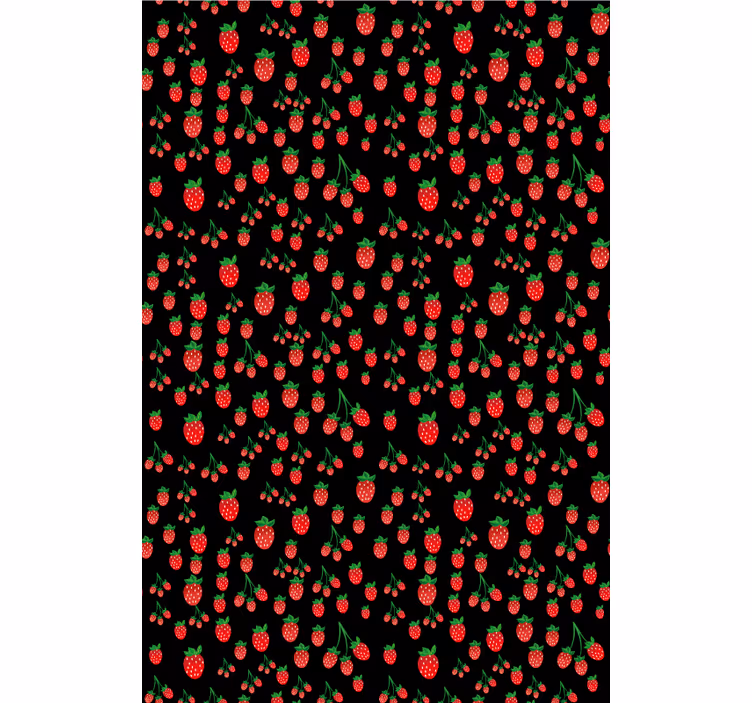 Vibrant Strawberry Patterns fruit and vegetable blind - TenStickers