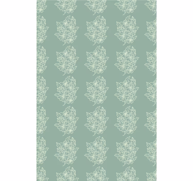 Flowers and plant blind floral leaf design - TenStickers