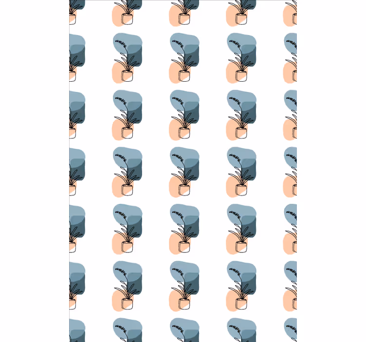 Minimalist orchids design flower blind - TenStickers