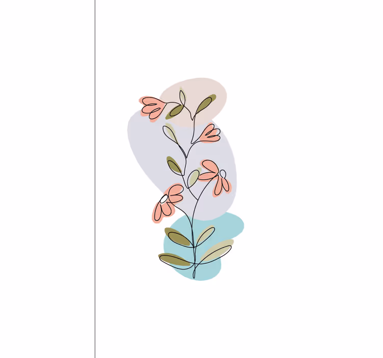 Charming Floral Stems flowers and plant blind - TenStickers
