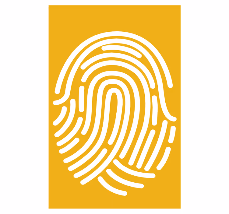 Fingerprint abstract art Blind painting - TenStickers