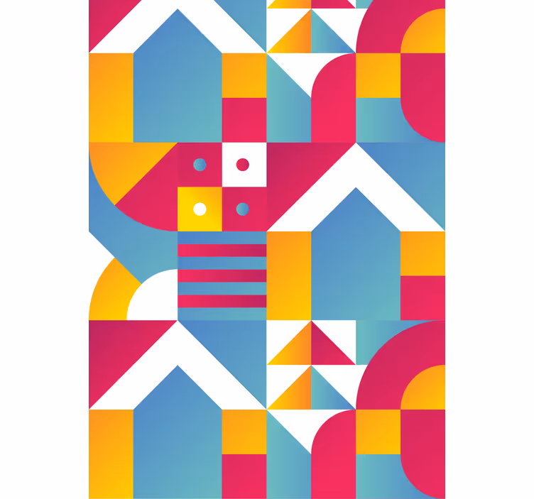 Geometric Urban Patterns modern blind - TenStickers