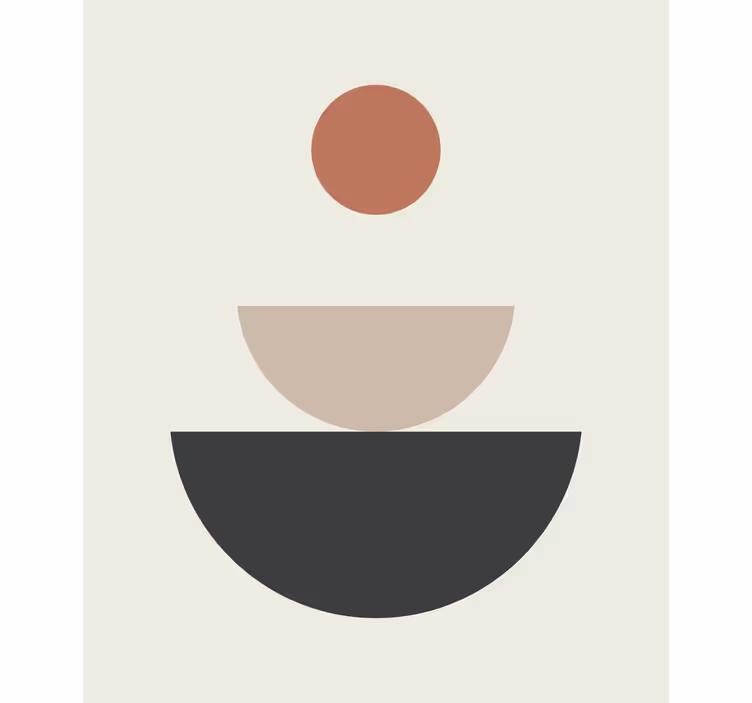 Fountain abstract geometric art Blind painting - TenStickers