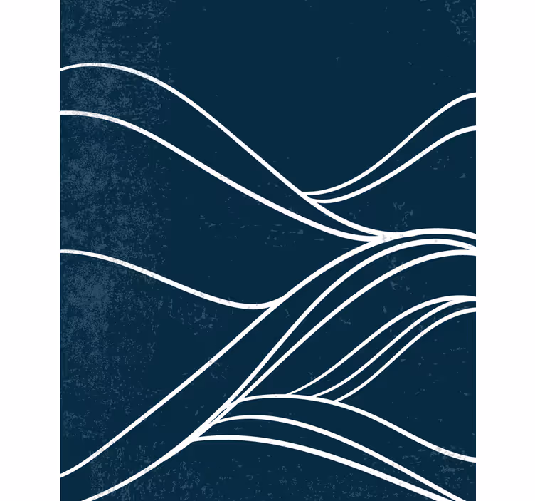 Fluid line patterns black blind - TenStickers