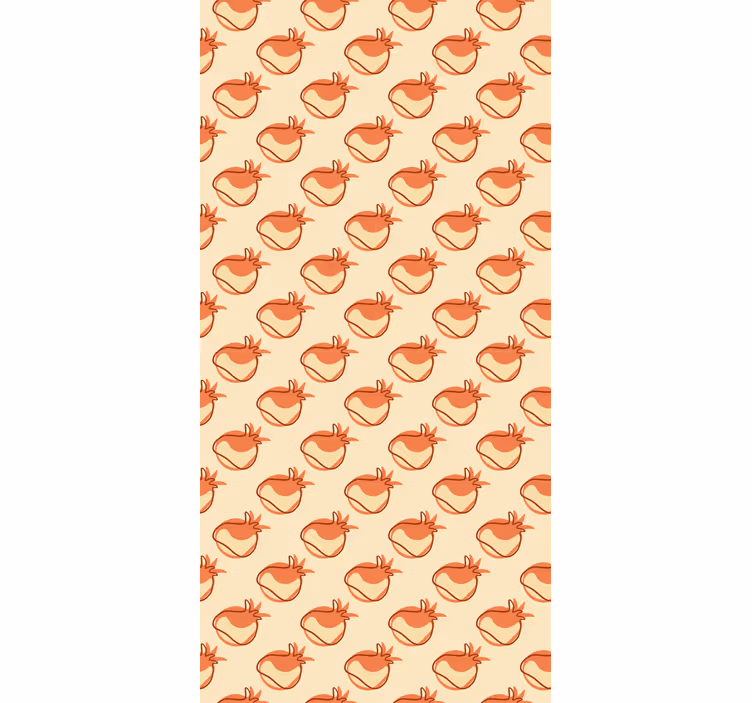 Doodle pomegranate Fruit and vegetable blind - TenStickers