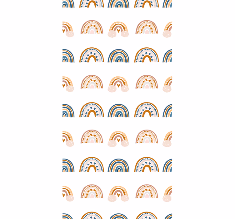 Nordic rainbow motifs childrens blind - TenStickers