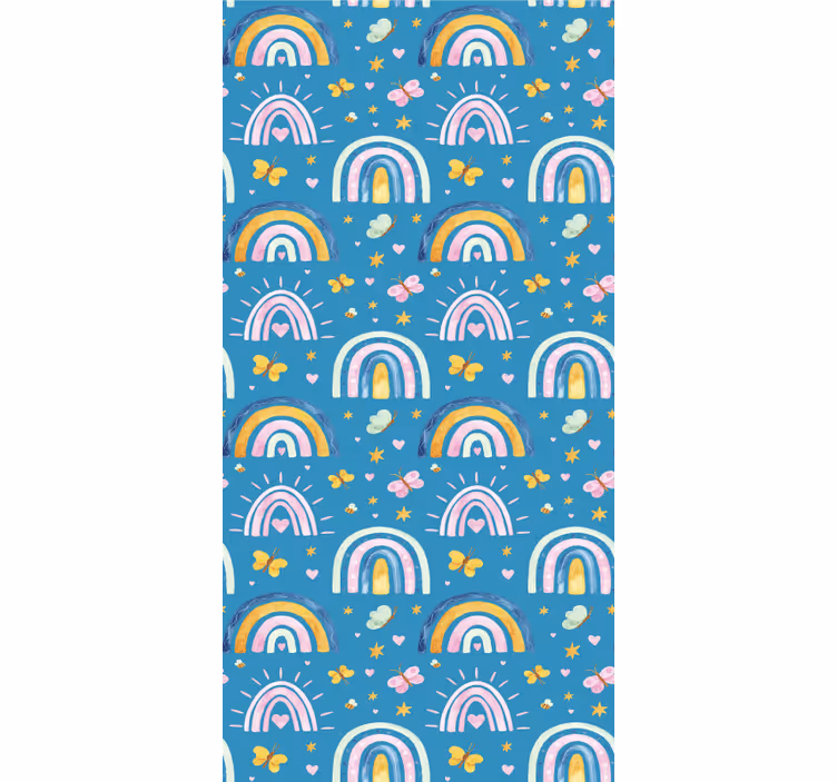 Rainbow butterflies design childrens blind - TenStickers