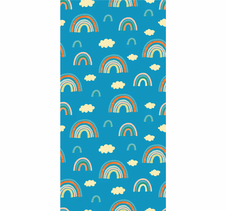 Lively rainbow motif childrens blind - TenStickers