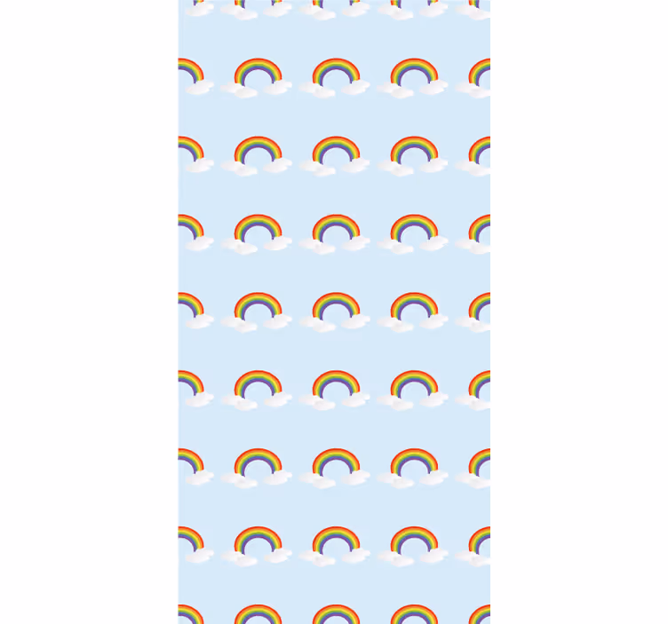 Colourful rainbow and clouds Childrens blind - TenStickers