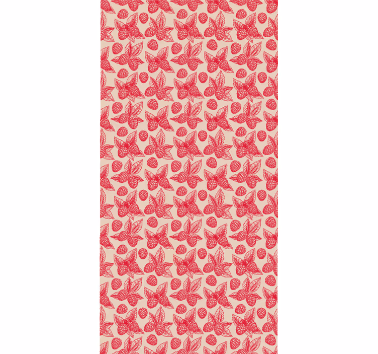 Raspberry Leaf Pattern fruit and vegetable blind - TenStickers