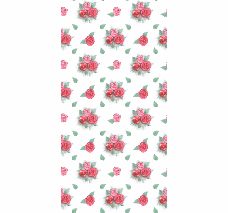 Roses With Leaves flowers and plant blind - TenStickers