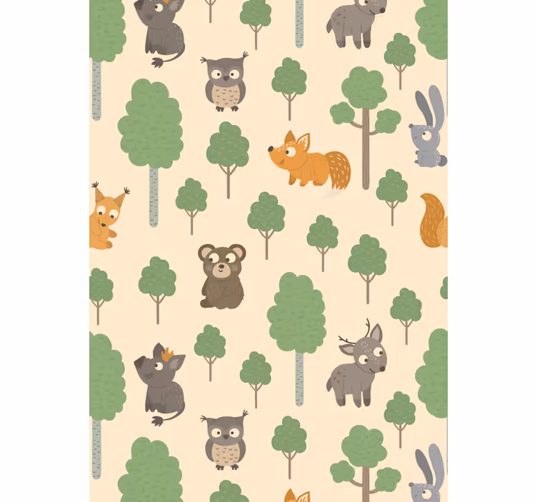 Baby forest creatures childrens blind - TenStickers