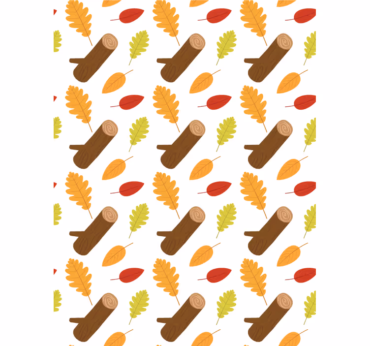 Autumn Leaves Pattern flowers and plant blind - TenStickers