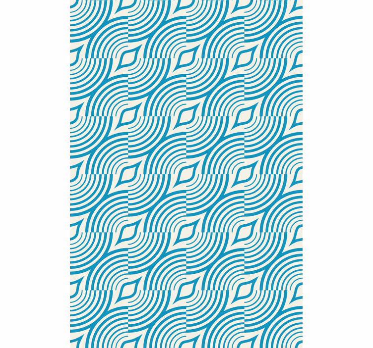 Curved wave pattern texture and pattern blind - TenStickers
