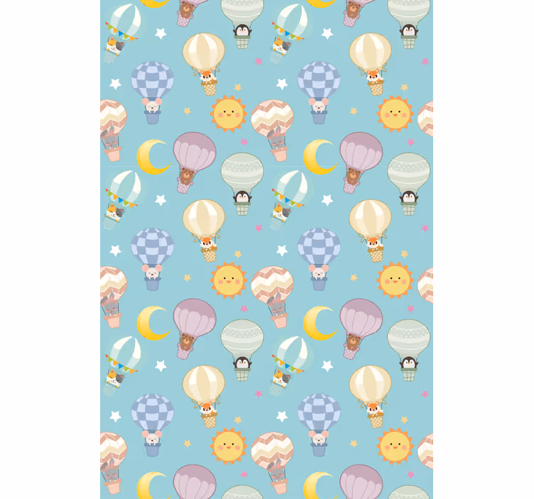 Hot air balloons and suns childrens blind - TenStickers