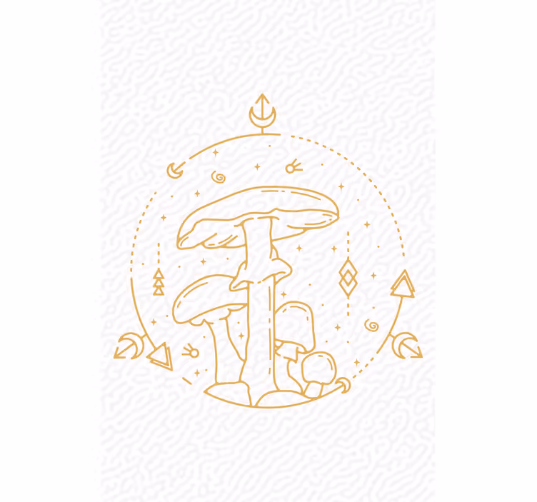 Mushrooms and Geometry other blind - TenStickers