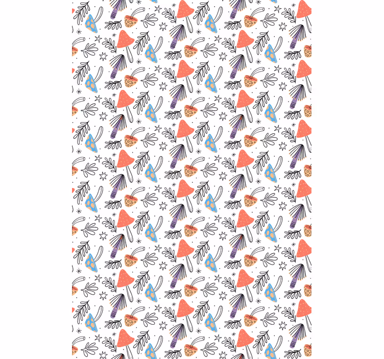 Funky Floral Design flowers and plant blind - TenStickers