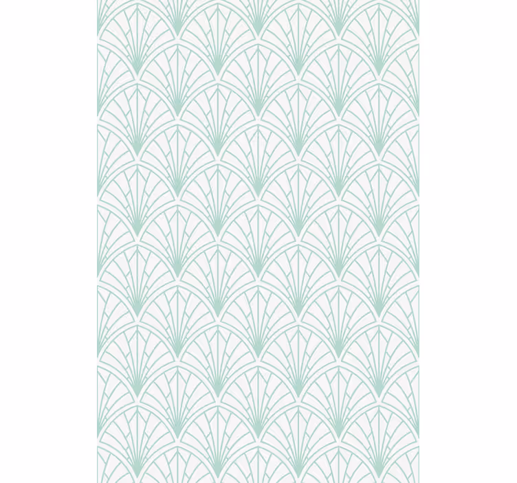 Geometric green leaf design texture and pattern blind - TenStickers