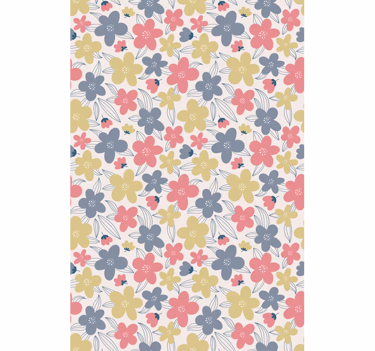 Vibrant Botanical Motifs flowers and plant blind - TenStickers