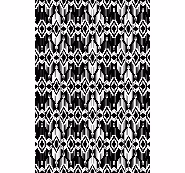 Geometric black pattern texture and pattern blind - TenStickers