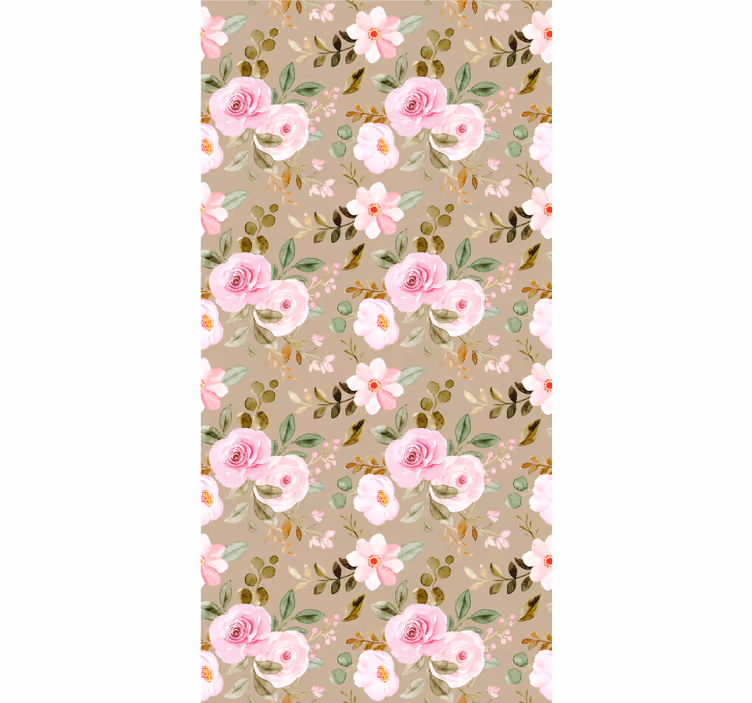 Pink Floral Patterns flower blind - TenStickers