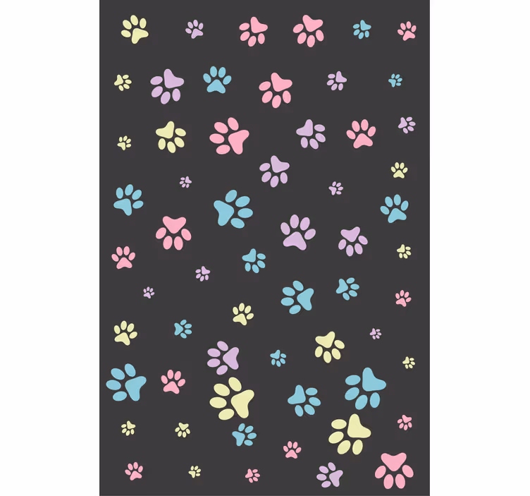 Amazing colorful dog paws Various animal blind - TenStickers