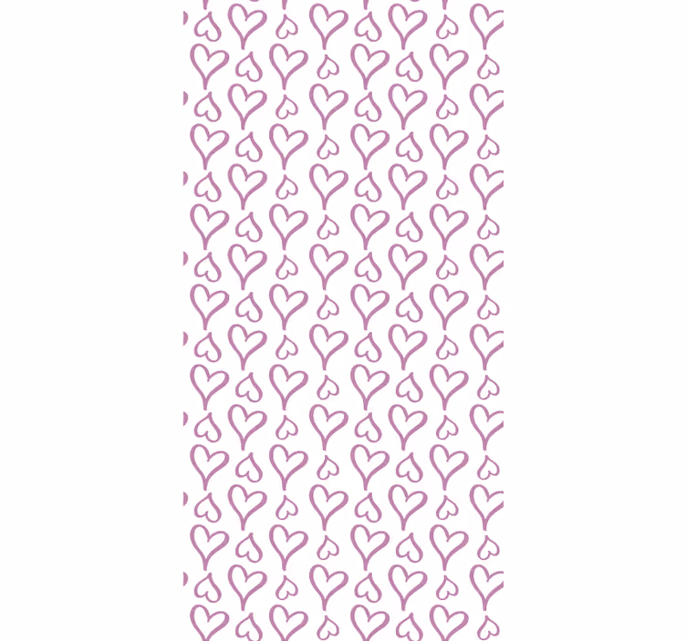 Pink illustrated heart icons Romantic blind - TenStickers