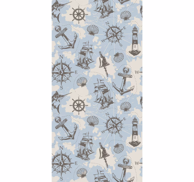 Maritime Adventure Pattern other blind - TenStickers